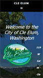 Mobile Screenshot of cityofcleelum.com