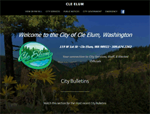 Tablet Screenshot of cityofcleelum.com